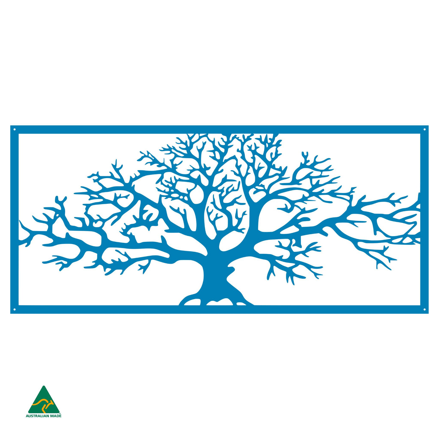 Tree of Life Metal Wall Art | Blaze Blue Gloss