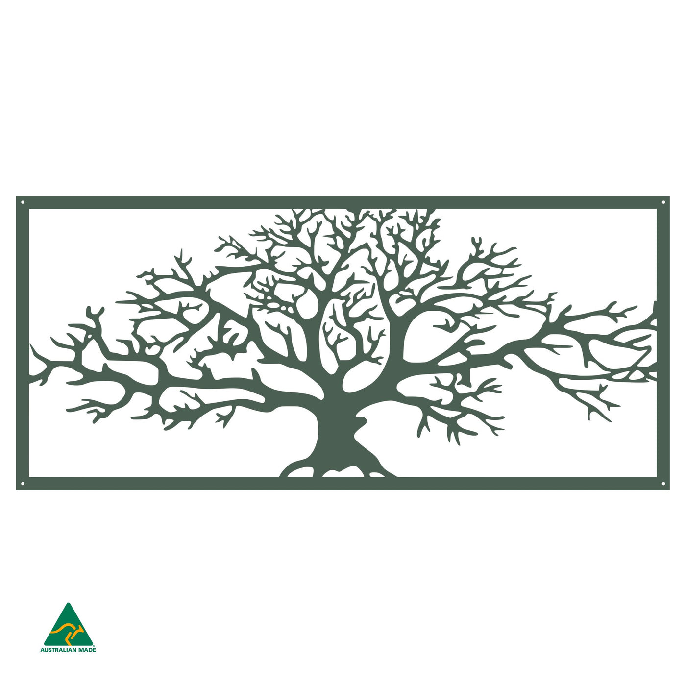 Tree of Life Metal Wall Art | Cottage Green Satin