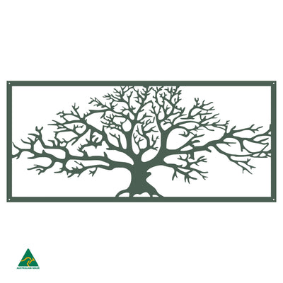 Tree of Life Metal Wall Art | Cottage Green Satin