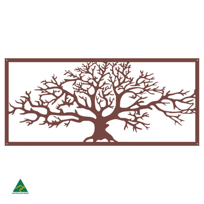 Tree of Life Metal Wall Art | Manor Red Satin