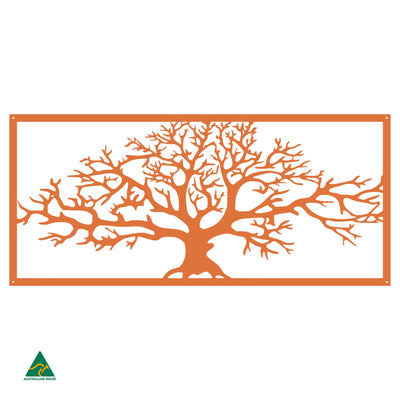 Tree of Life Metal Wall Art | Orange X15 Gloss