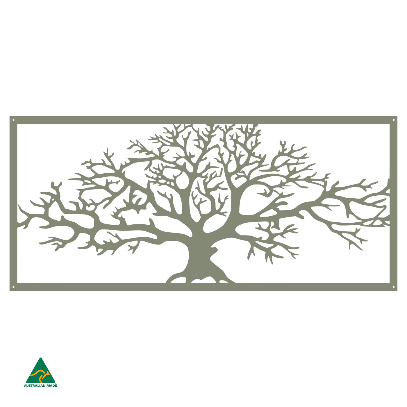 Tree of Life Metal Wall Art | Pale Eucalypt Matt