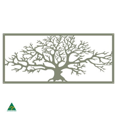 Tree of Life Metal Wall Art | Pale Eucalypt Matt