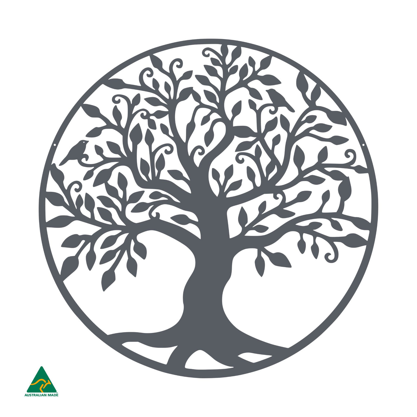 Tree of Life Round Metal Wall Art | Ironstone Matt