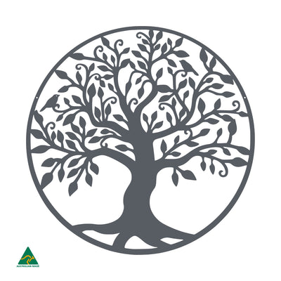 Tree of Life Round Metal Wall Art | Ironstone Matt