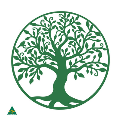 Tree of Life Round Metal Wall Art | Mistletoe Gloss
