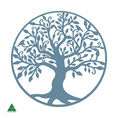 Tree of Life Round Metal Wall Art | Wedgewood Satin
