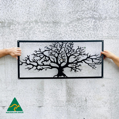 Tree of Life Metal Wall Art | Black Finish