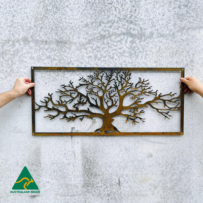 Tree of Life Metal Wall Art | Rust Finish