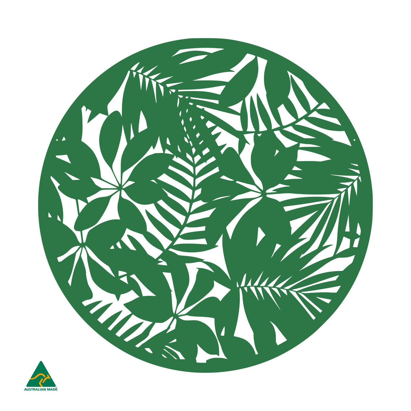 Tropical Landscape Round Metal Wall Art | Mistletoe Gloss