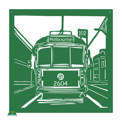 Urban Tram Metal Wall Art | Mistletoe Gloss