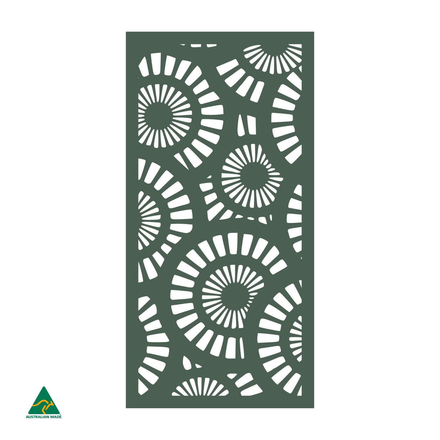 Wheels Privacy Screen | Cottage Green Satin