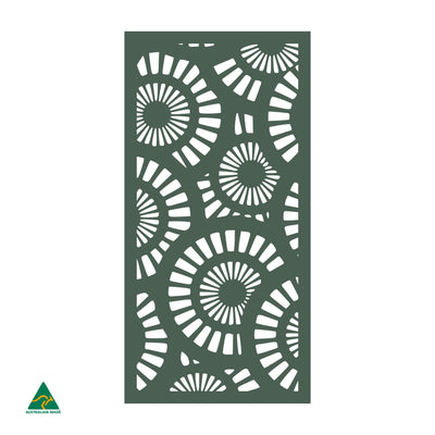 Wheels Privacy Screen | Cottage Green Satin